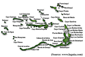 map of los roques